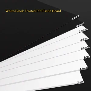 White/Black Frosted PP Plastic Sheet Board