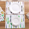 Factory Direct High Quality Custom Printing PP Reversible Individual Table Mats Placemat Set