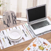Factory Direct High Quality Custom Printing PP Reversible Individual Table Mats Placemat Set