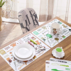 Factory Direct High Quality Custom Printing PP Reversible Individual Table Mats Placemat Set
