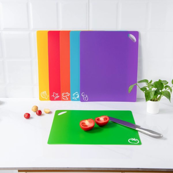 Eco-friendly PP Plastic Cutting Board Flexible pp Chopping Board with Customized Printing