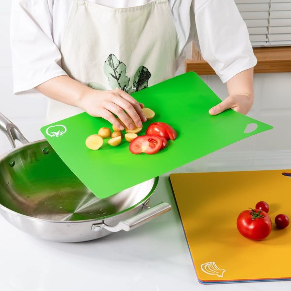 Eco-friendly PP Plastic Cutting Board Flexible pp Chopping Board with Customized Printing