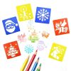 Children's Drawing Stencils - PP Eco - friendly Tracing Boards, Early Education DIY Hollow Out Painting Toys