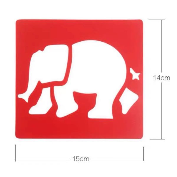 Children's Drawing Stencils - PP Eco - friendly Tracing Boards, Early Education DIY Hollow Out Painting Toys