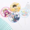 Personalised Hand Fans OEM Logo Printing PP Mini Fan Hand Wholesale Customize Advertising Cheap PP Plastic Hand Fan