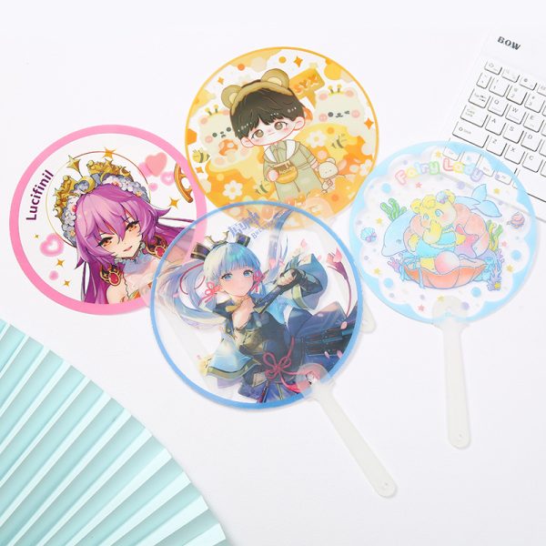 Personalised Hand Fans OEM Logo Printing PP Mini Fan Hand Wholesale Customize Advertising Cheap PP Plastic Hand Fan