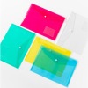 Popular Waterproof Document File Clear A4 PP Plastic Snap Button Envelope Document Bag