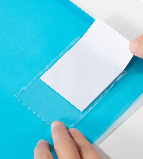 Popular Waterproof Document File Clear A4 PP Plastic Snap Button Envelope Document Bag