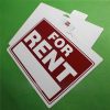 PP Polypropylene Rental Signboard Sheet 12mm Thick Plastic Sign for House Car Machine Rental Notice Available 10mm 3mm