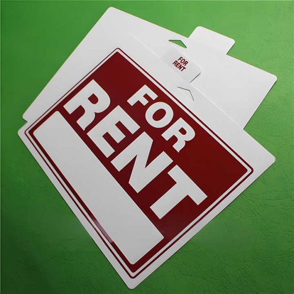 PP Polypropylene Rental Signboard Sheet 12mm Thick Plastic Sign for House Car Machine Rental Notice Available 10mm 3mm