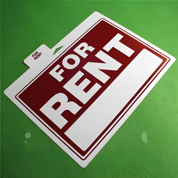 PP Polypropylene Rental Signboard Sheet 12mm Thick Plastic Sign for House Car Machine Rental Notice Available 10mm 3mm