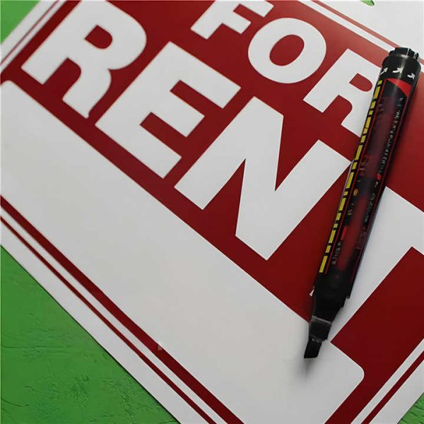 PP Polypropylene Rental Signboard Sheet 12mm Thick Plastic Sign for House Car Machine Rental Notice Available 10mm 3mm