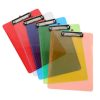 A4 Folder Writing Board PP Clip File Transparent Plastic Belt Scale Bulletin Pad Board Document Clip Office Supplies