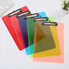 A4 Folder Writing Board PP Clip File Transparent Plastic Belt Scale Bulletin Pad Board Document Clip Office Supplies