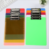 A4 Folder Writing Board PP Clip File Transparent Plastic Belt Scale Bulletin Pad Board Document Clip Office Supplies