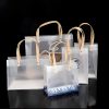 New Product Clear Luxury PP Handbag With Handle Reusable Custom Logo Plastic Tote Bag for Shopping Packaging Bag
