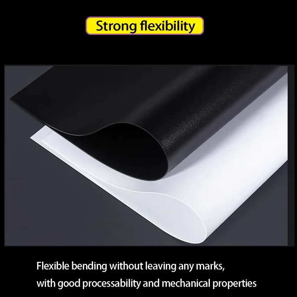 White/Black Frosted PP Plastic Sheet Board