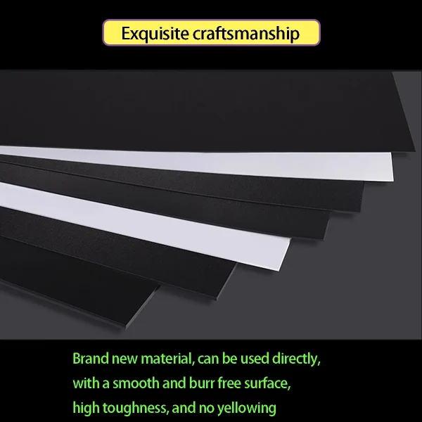 White/Black Frosted PP Plastic Sheet Board